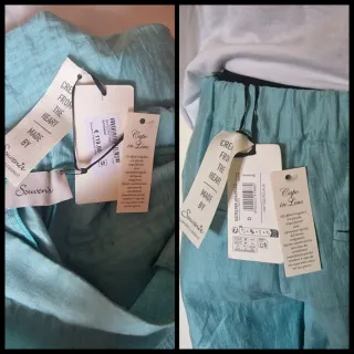 Pantaloni Souvenir turchese