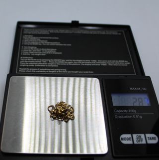 Cadena de oro de 18k. Peso: 2.87 gr.