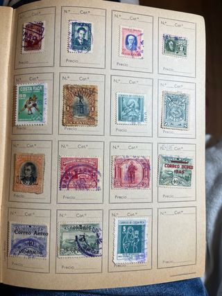 Lote Sellos Brasil y Costa Rica