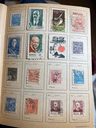 Lote Sellos Brasil y Costa Rica