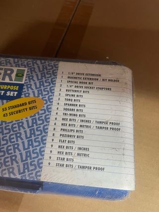 Juego de 100 puntas LASER