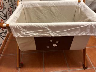 Minicuna madera y tela