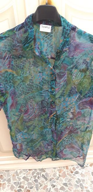 Camicia copricostume  fantasia