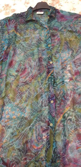Camicia copricostume  fantasia