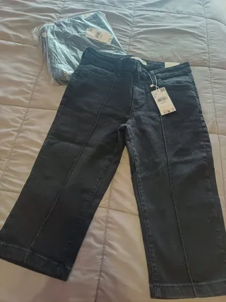 Pantalón Pirata Mango Talla  46