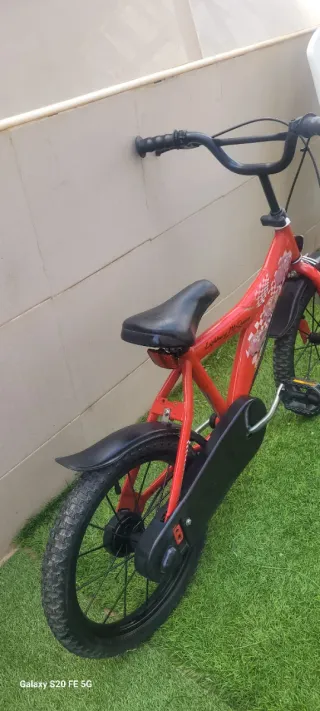 Bicicleta infantil 16 pulgadas Roja p