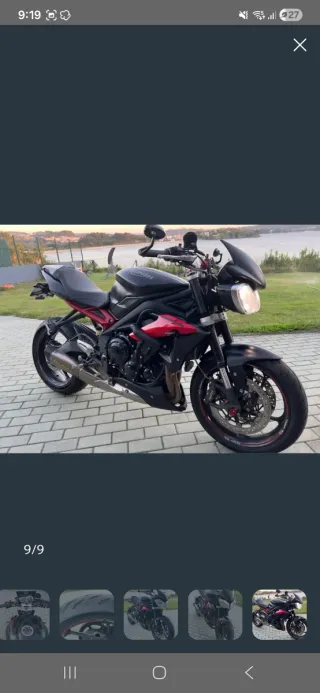 Triumph Street Triple 675 Negra/Roja