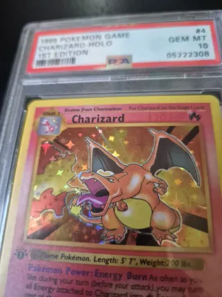 Pokemon Charizard Holo 1st Ed. PSA 10
