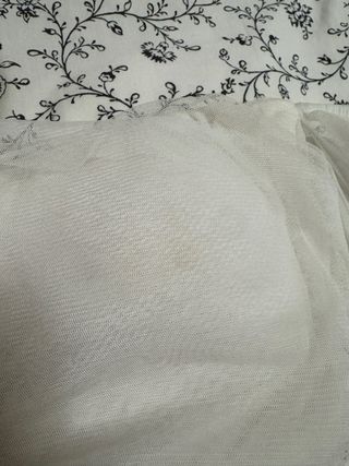 Vestido blanco fruncido