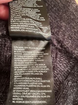 Cardigan H&M con lana e mohair tg. S