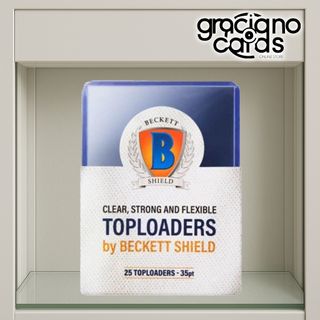 25 Toploader Regular 3″x4″ Beckett  Cartas Pokemon
