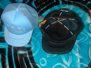 Gorras Corteiz Negras y Azules