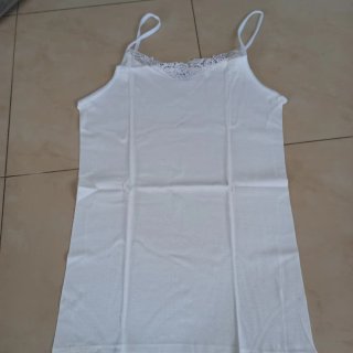 Set 3 canotte filo di scozia e pizzo donna tg 6