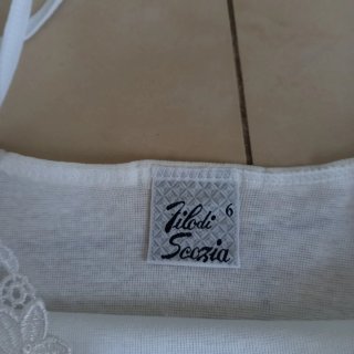 Set 3 canotte filo di scozia e pizzo donna tg 6