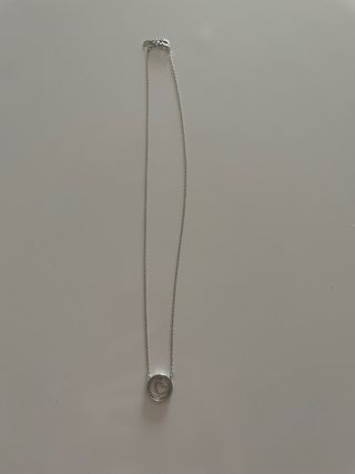 Collar plata corazón mujer