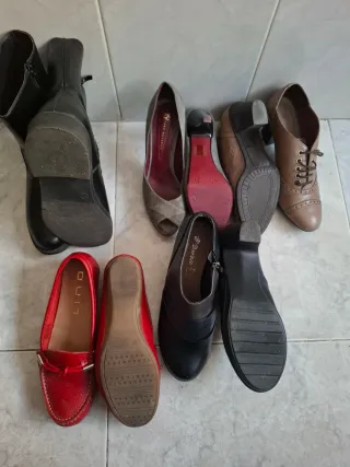 5 Zapatos Piel Mujer Talla 37 por 25e