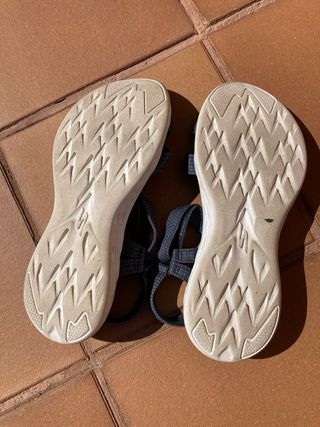 Sandalias Skechers Azul Mujer