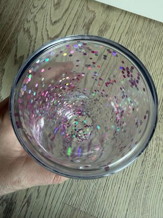 Bicchiere Unicorno Glitter Plastica
