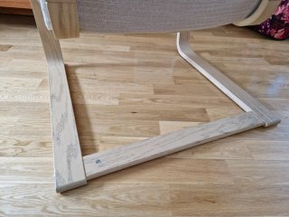 Sillón Poäng Ikea Madera y Tela Beige