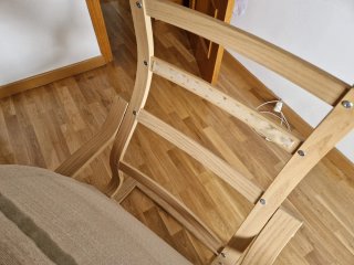 Sillón Poäng Ikea Madera y Tela Beige
