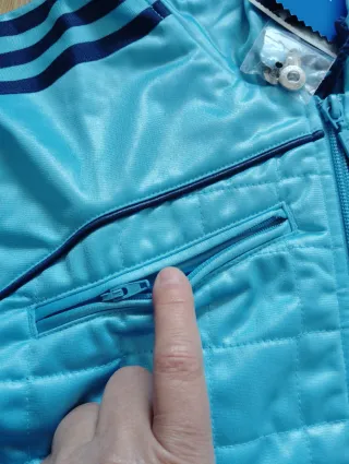 Chaqueta Adidas manga corta azul