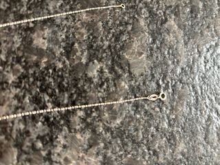 Cadena 50 cm Oro Blanco 18k.NO NEGOCIABLE