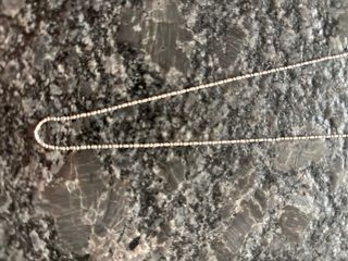 Cadena 50 cm Oro Blanco 18k.NO NEGOCIABLE