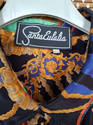 Camisa de seda Vintage SantaEulalia
