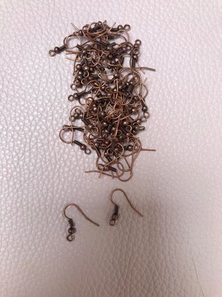 Ganchos para pendientes estilo hippie cobre