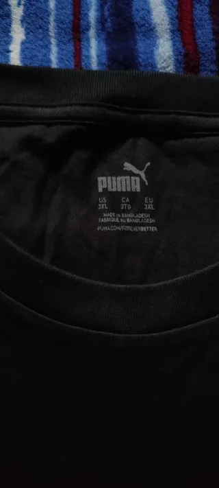 Camiseta Puma Negra Talla XXXL