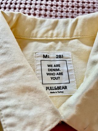 Cazadora Vaquera Denim Amarilla Pull & Bear M