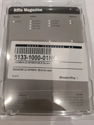 Cargador Metálico CZ 5 Balas