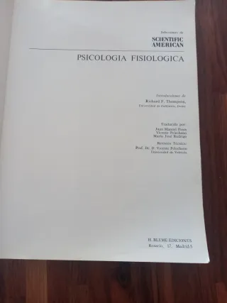 Libro Psicologia Fisiologia selecciones Scientific