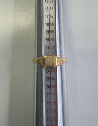 Anillo Sello Oro 18k