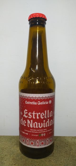 Botella Estrella Galicia Navidad 2023 Vacía