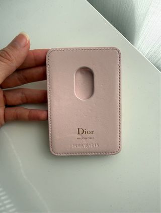 Tarjetero magnético Lady Dior Rosa