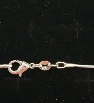 Collana Argento 925 sottile con timbro