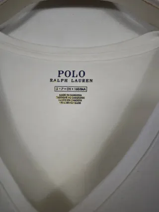 Camiseta Ralph Lauren Blanca Talla S