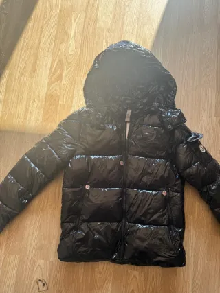 Giubbino Moncler nero lucido