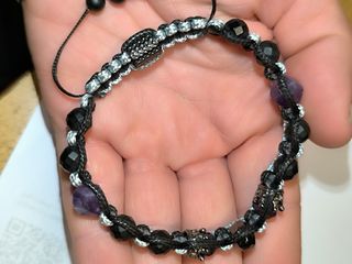 Bracciale PuraGioia Teschi Viola e Neri