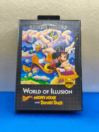 JUEGO SEGA MEGA DRIVE WORLD OF ILLUSION MICKEY