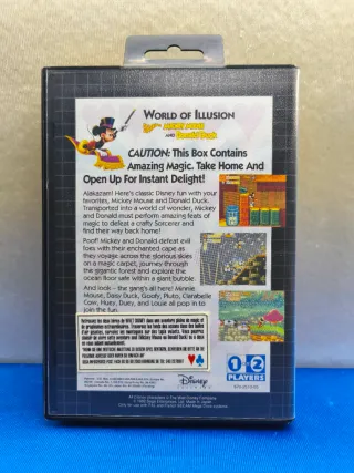 JUEGO SEGA MEGA DRIVE WORLD OF ILLUSION MICKEY