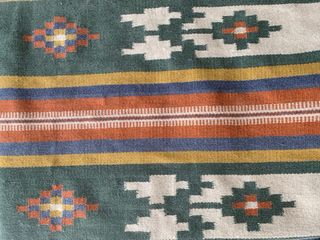 Alfombra tejida multicolor 115x190