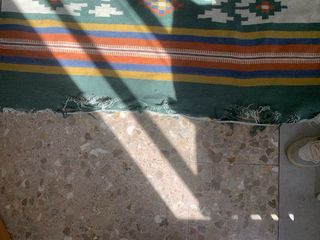 Alfombra tejida multicolor 115x190