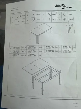 Mesa comedor de madera