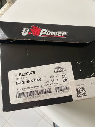 Zapatos de seguridad U-Power Talla 42