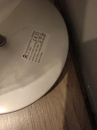 Lampadario argento e bianco