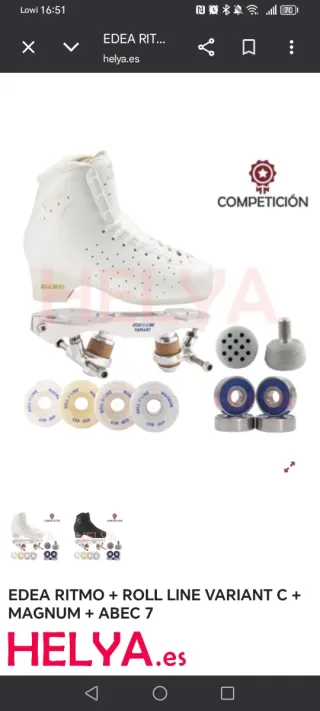 Patines Artísticos Edea Ritmo Talla 38