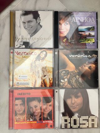 Lote CDs OT1 y OT2: Manu Tenorio, Ainhoa, Verónica