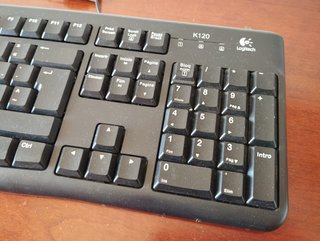 Teclado Logitech K120 USB Preto